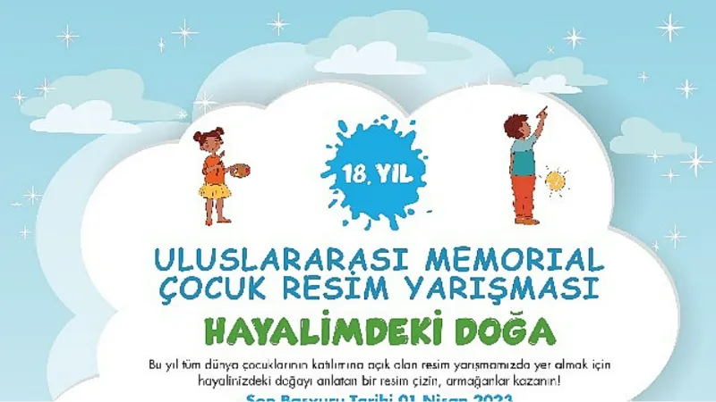 18. Memorial Uluslararası Çocuk Resim Yarışması Başlıyor!