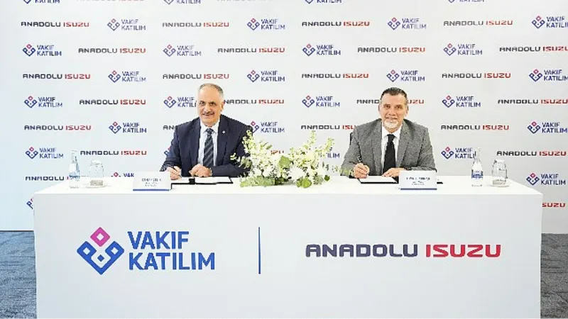 Vakıf Katılım ve Anadolu Isuzu'dan ticari araç finansman kampanyası