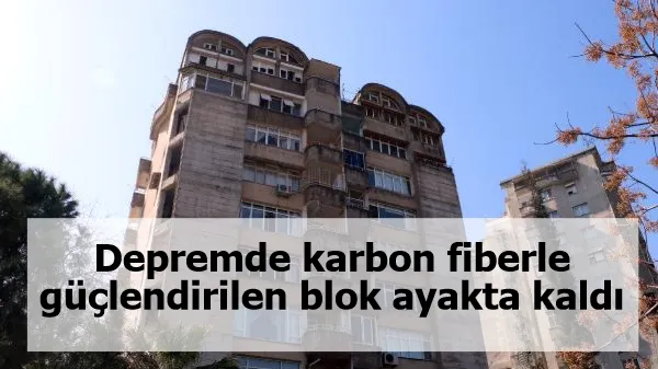 Depremde karbon fiberle güçlendirilen blok ayakta kaldı diğeri yıkıldı