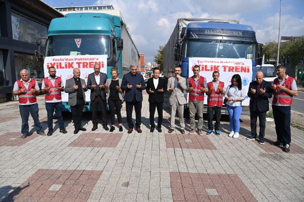 Tuzla’dan yardım tırları Pakistan için yola çıktı