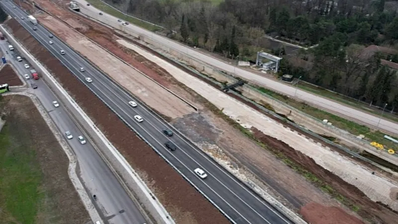 Alikahya Stadyum yolu süratle devam ediyor