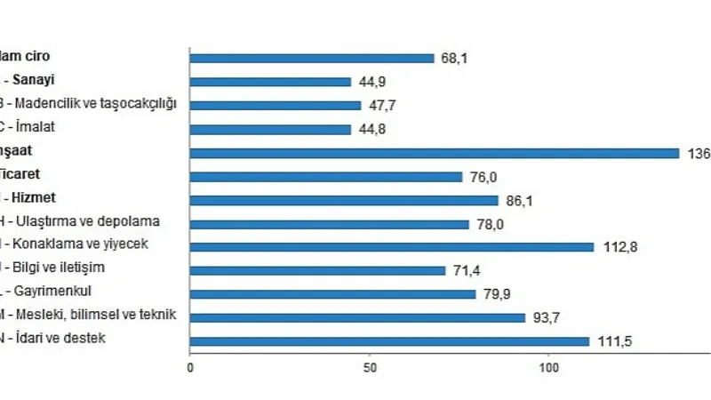 TÜİK: Ciro Endeksleri, Şubat 2023