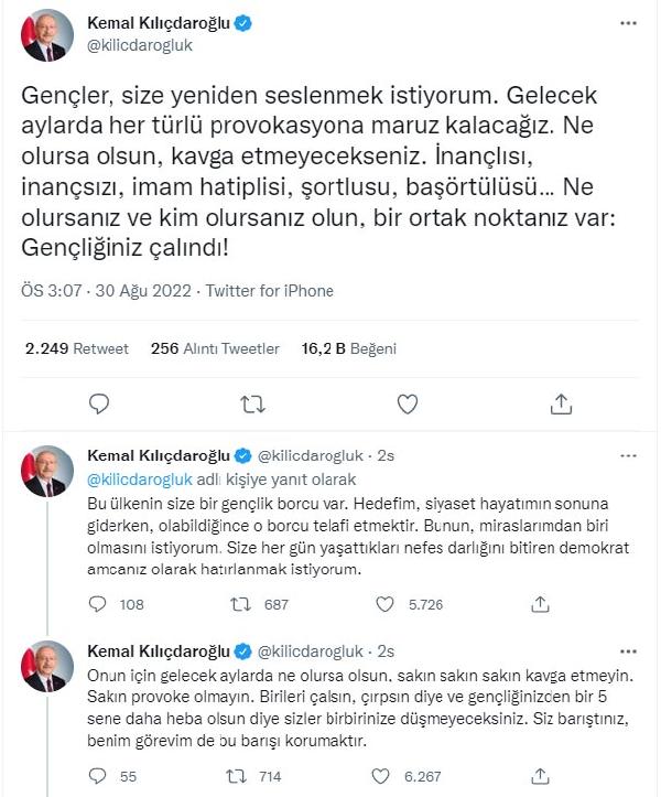 Kılıçdaroğlu: Provokasyona maruz kalacağız, ne olursa olsun kavga etmeyeceksiniz