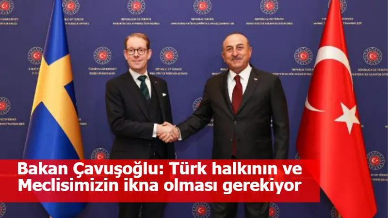 Bakan Çavuşoğlu: Türk halkının ve Meclisimizin ikna olması gerekiyor