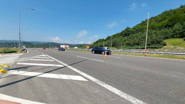 TEM'in Bolu Dağı geçişinde yol çalışması başladı