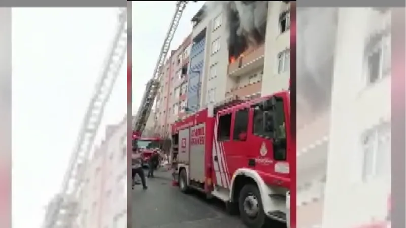 Alevlerden kaçmak için önce kızını aşağı attı, sonra kendisi atladı 