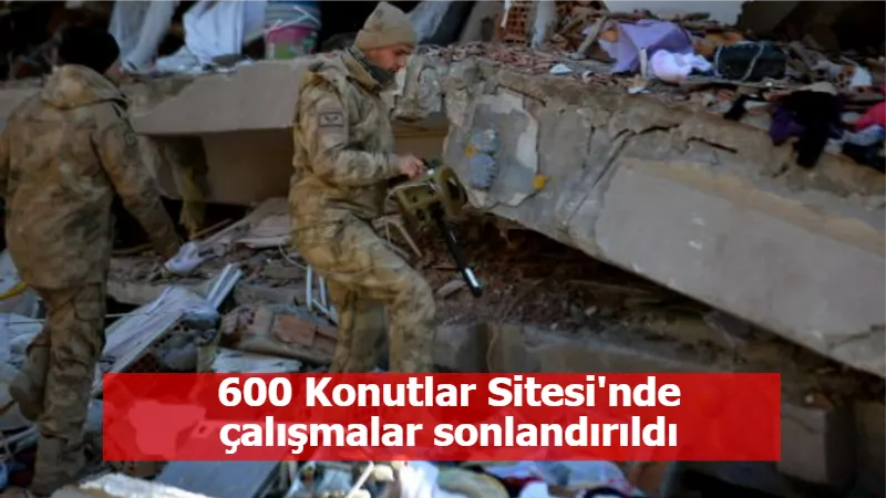 600 Konutlar Sitesi'nde çalışmalar sonlandırıldı