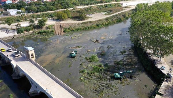 Tunca Nehri'nde DSİ temizliği başladı