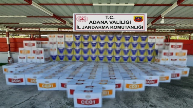 Adana’da 2 milyon 800 bin makaron ele geçirildi