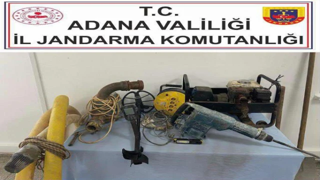 Adana’da kaçak kazı yapan 7 kişi suçüstü yakalandı