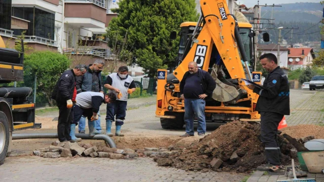 Alt yapı çalışmaları sırasında doğalgaz borusu delindi