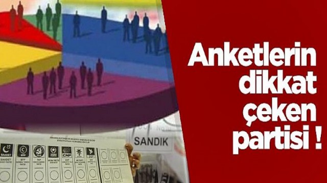 Anketlerin dikkat çeken partisi !