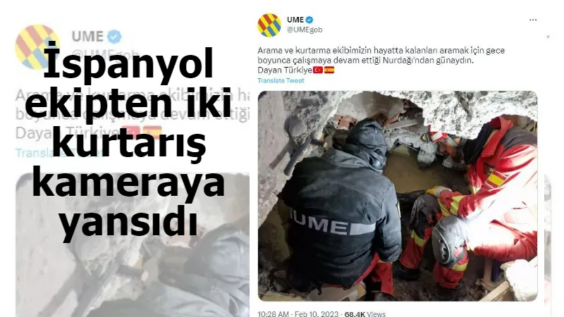 İspanyol ekipten iki kurtarış kameraya yansıdı