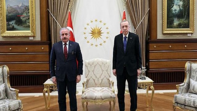 Başkan Erdoğan TBMM Başkanı Şentop'u kabul etti