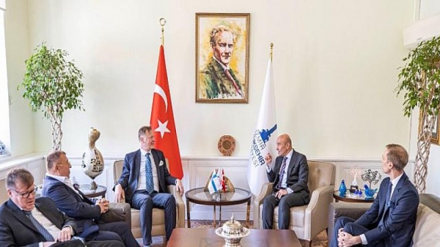 Başkan Soyer Finlandiya heyetini ağırladı