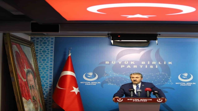 BBP Lideri Mustafa  Destici: “Kırmızı çizgimiz terör ve şiddettir”