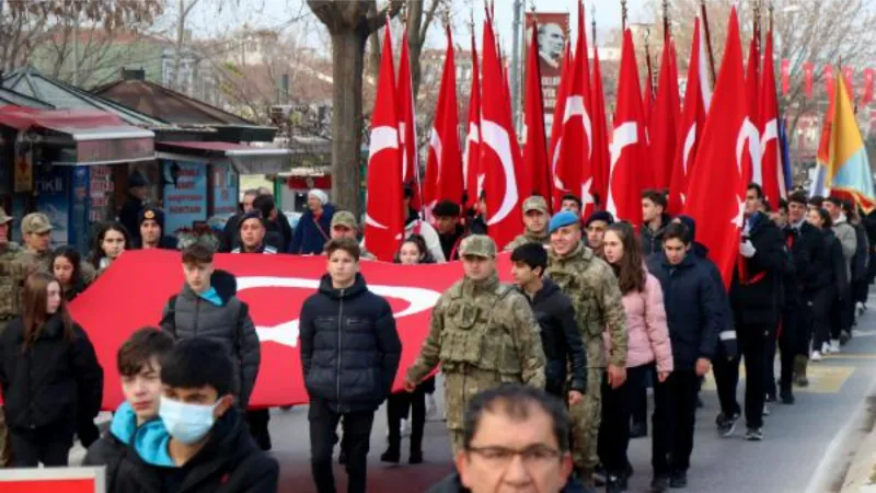 Atatürk'ün Edirne'ye gelişinin 92'nci yılı kutlandı