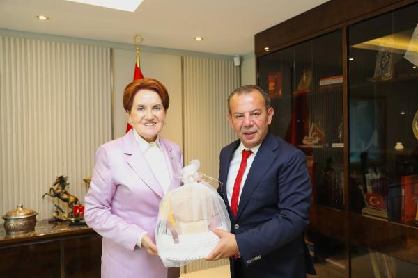 Tanju Özcan'dan Meral Akşener’e ziyaret