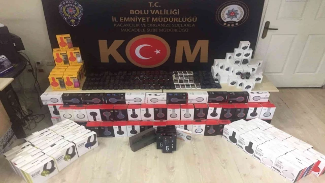 Bolu’da 135 bin liralık kaçak elektronik eşya ele geçirildi