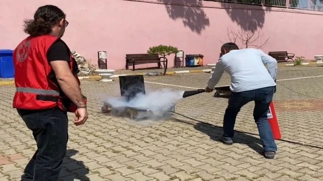 Bozdoğan MYO’da yangın ve acil afet tatbikatı yapıldı