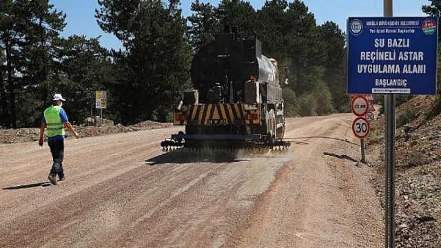 Büyükşehirden yeni model asfaltlama