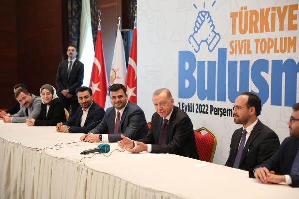 Cumhurbaşkanı Erdoğan, Türkiye Gençlik STK'ları temsilcileri ile buluştu