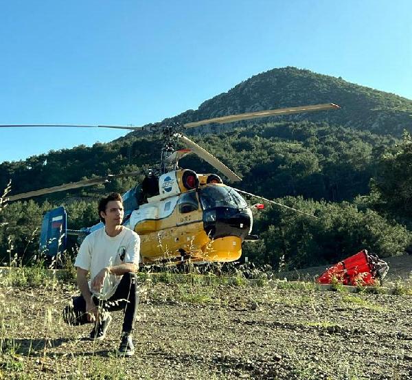 Lazer tutulan yangın söndürme helikopterinin pilotu konuştu