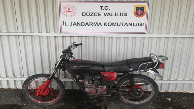 Çalınan motosikleti Jandarma buldu