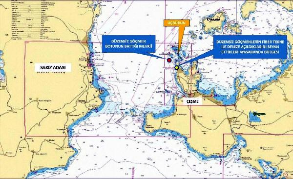 Çeşme açıklarında tekne battı; 5 kaçak göçmen öldü