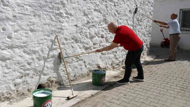 Çevre gününde 30 ton kireç dağıtıldı