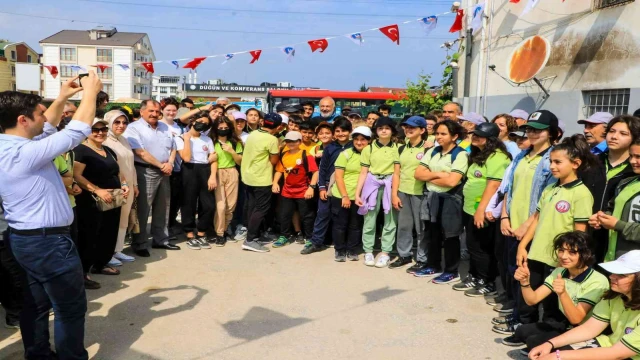 Çiftlikköy’de öğrencilerden kompost tesisine yoğun ilgi