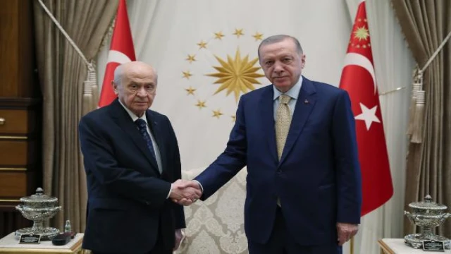 Cumhurbaşkanı Erdoğan, Bahçeli’yi kabul etti