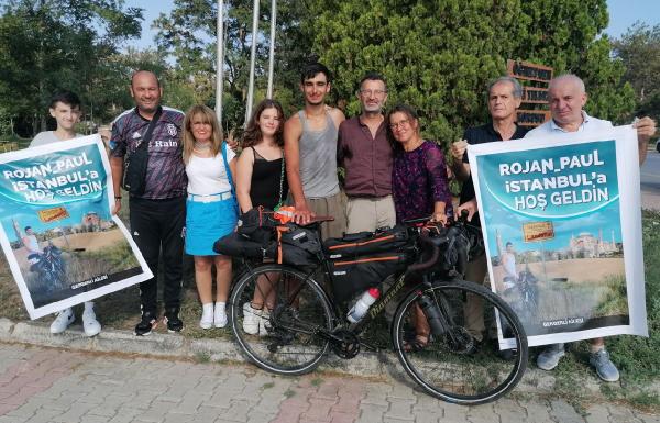 Almanya'dan bisikletle yola çıktı 26 gün sonra İstanbul'a ulaştı