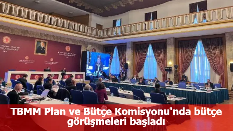 TBMM Plan ve Bütçe Komisyonu'nda bütçe görüşmeleri başladı