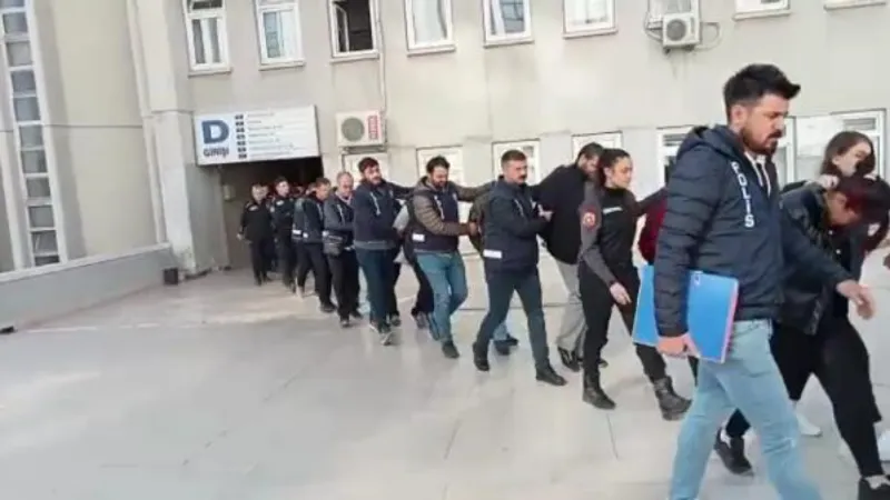 Ankara'da 'haraç' çetesine operasyon: 22 şüpheli adliyede
