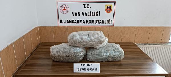 Van'da 9 kilo 870 gram uyuşturucuya 1 tutuklama