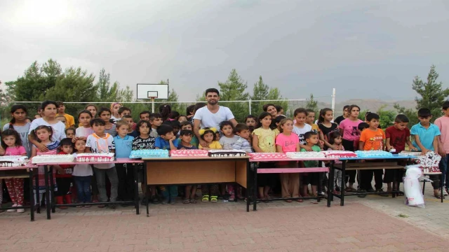 Doğum günü pastalarını köy çocuklarına gönderdiler