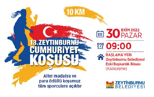 13'üncü Zeytinburnu Cumhuriyet Koşusu başvuruları başladı