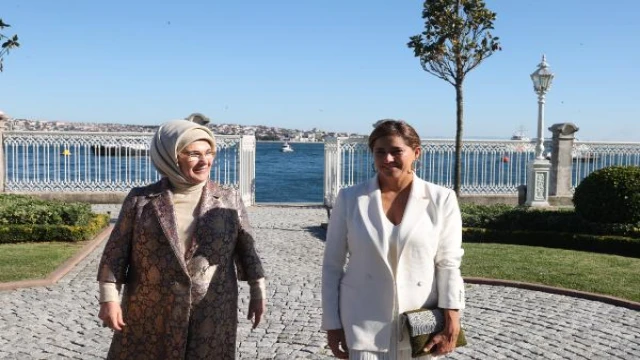 Emine Erdoğan Kolombiya Cumhurbaşkanı Marquez’in eşi María Juliana Ruiz’le görüştü