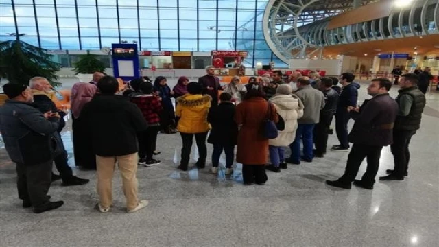 Erzincan’da 2 yıl aradan sonra umreciler kutsal topraklara uğurlandı