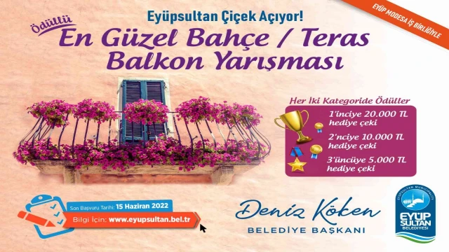 Eyüpsultan’da en güzel balkon yarışması başladı