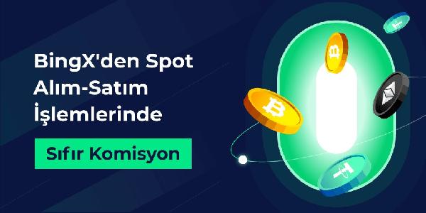 BingX, spot alım-satım işlemlerinde komisyon ücretini kaldırdı