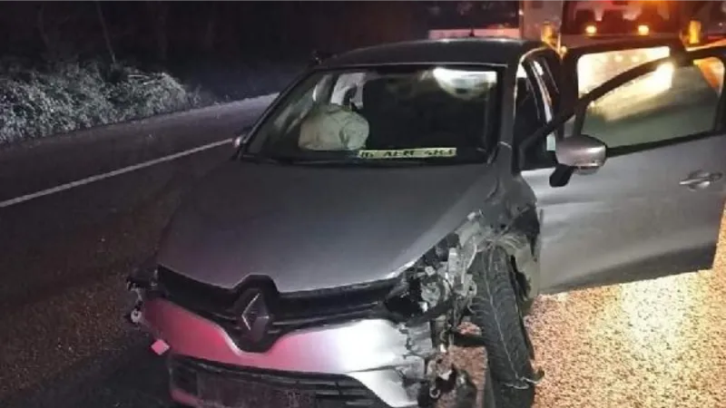 Bursa'da otomobil, bariyerlere çarptı: 1'i bebek, 1'i çocuk 6 yaralı