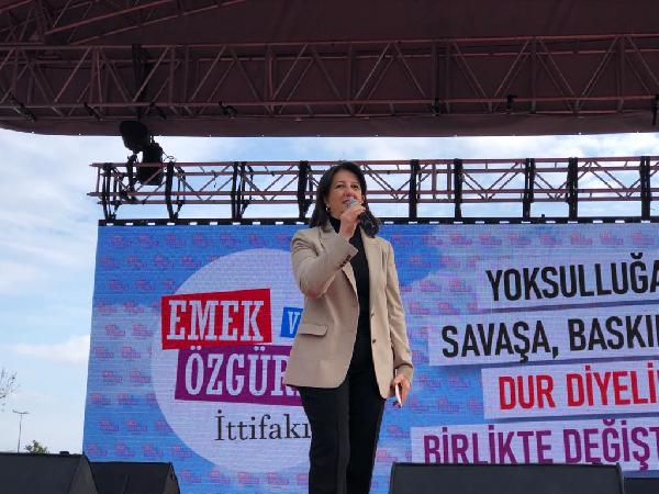 Kartal'da Emek ve Özgürlük İttifakı miting düzenledi