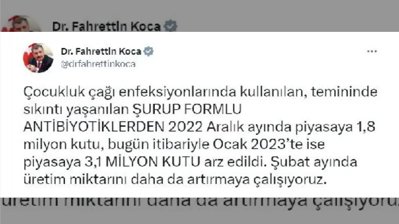 Bakan Koca: Kısa zamanda pek çok ilaç piyasaya verilecek