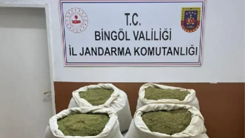 Bingöl'de 166 kilo esrar ele geçirildi