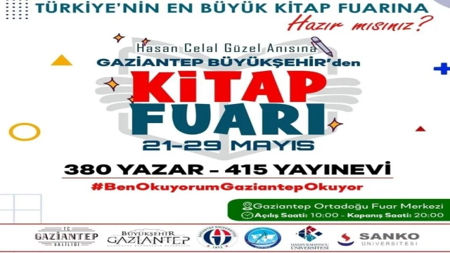 Gaziantep kitap fuarı için geri sayım başladı