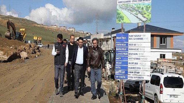 Genel Sekreter Çelikel, Heyelan Bölgesi ve Elmalık Yolundaki Çalışmaları İnceledi