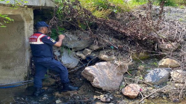 Gizli borularla dereye atık boşaltılmasına soruşturma