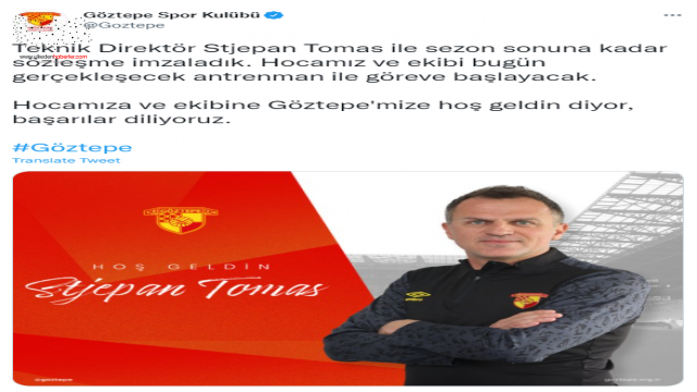 Göztepe'de Stjepan Tomas Dönemi...